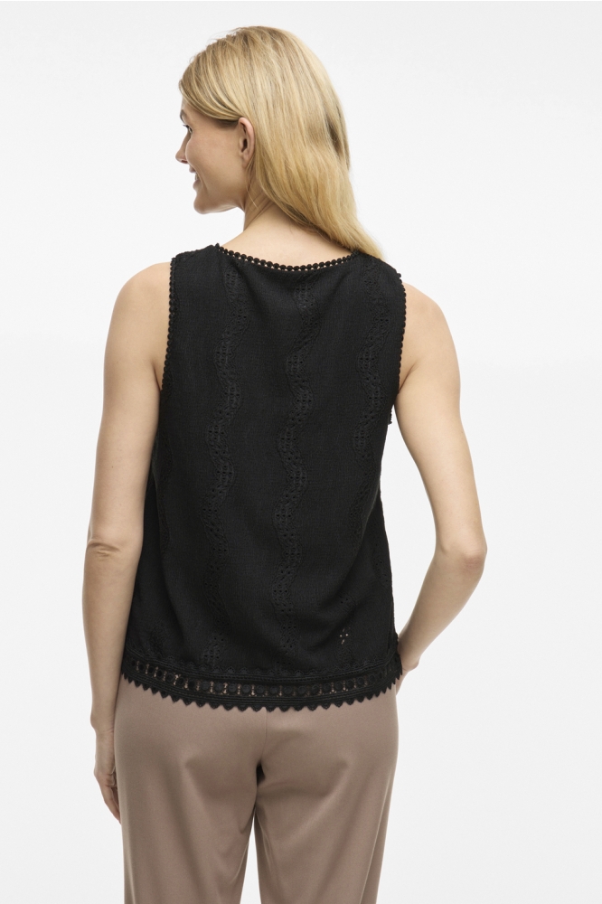 VITORTENA O-NECK S/L TOP 14106582 BLACK BEAUTY